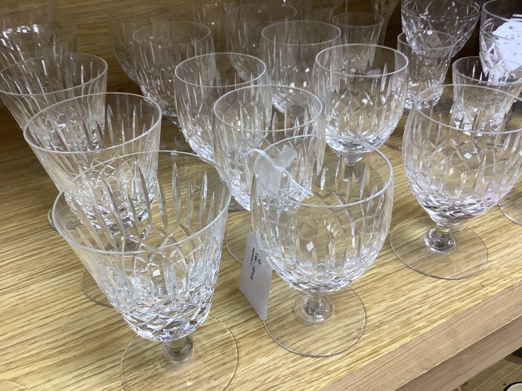 An Edinburgh Crystal Appin pattern part suite of table glass and other mixed table glassware